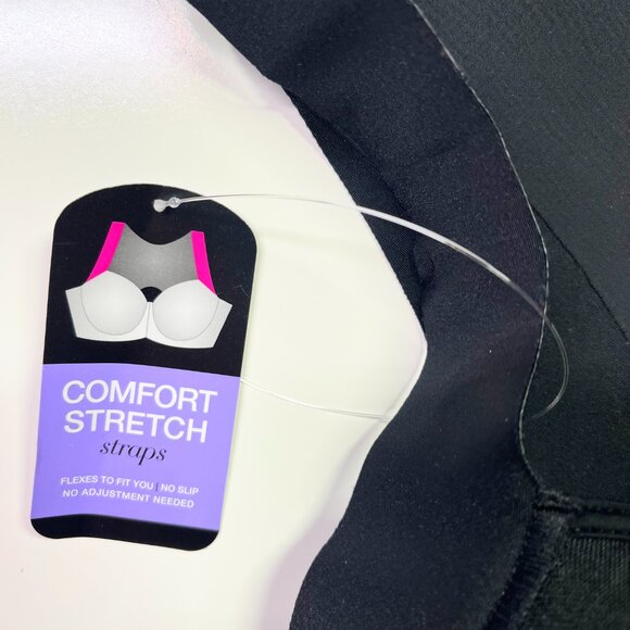 NWT Bali Size 44C Black Underwire Bra Front Fasten One Smooth U Posture Boost - Picture 6 of 8